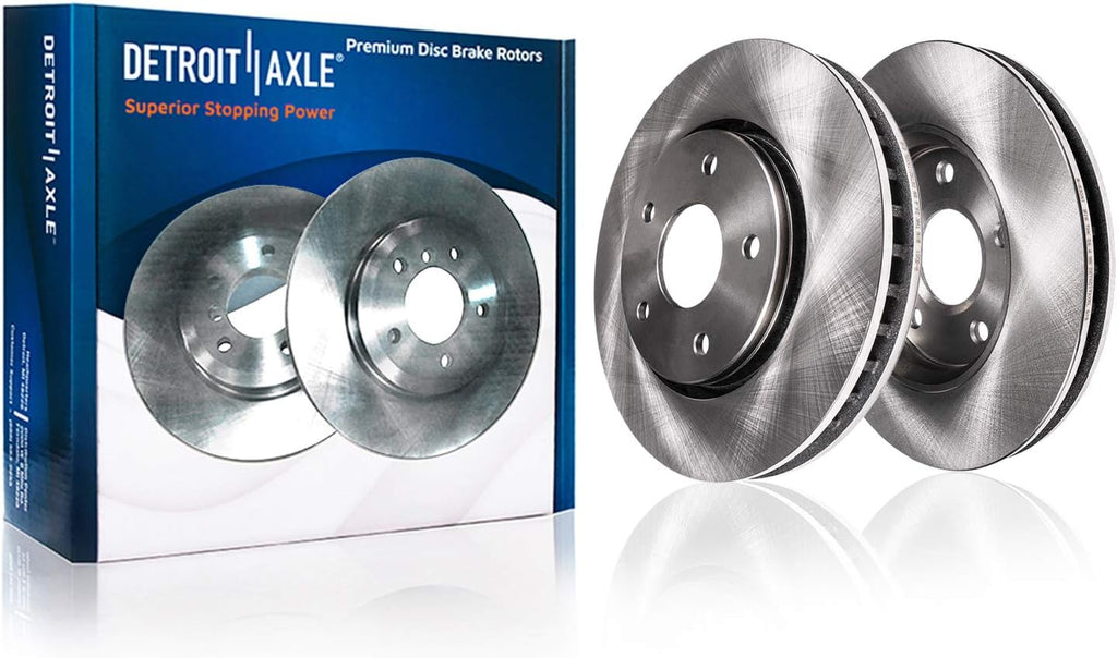 Front & Rear Brake Rotors + Ceramic Brake Pads with Hardware 8pc Set I646
