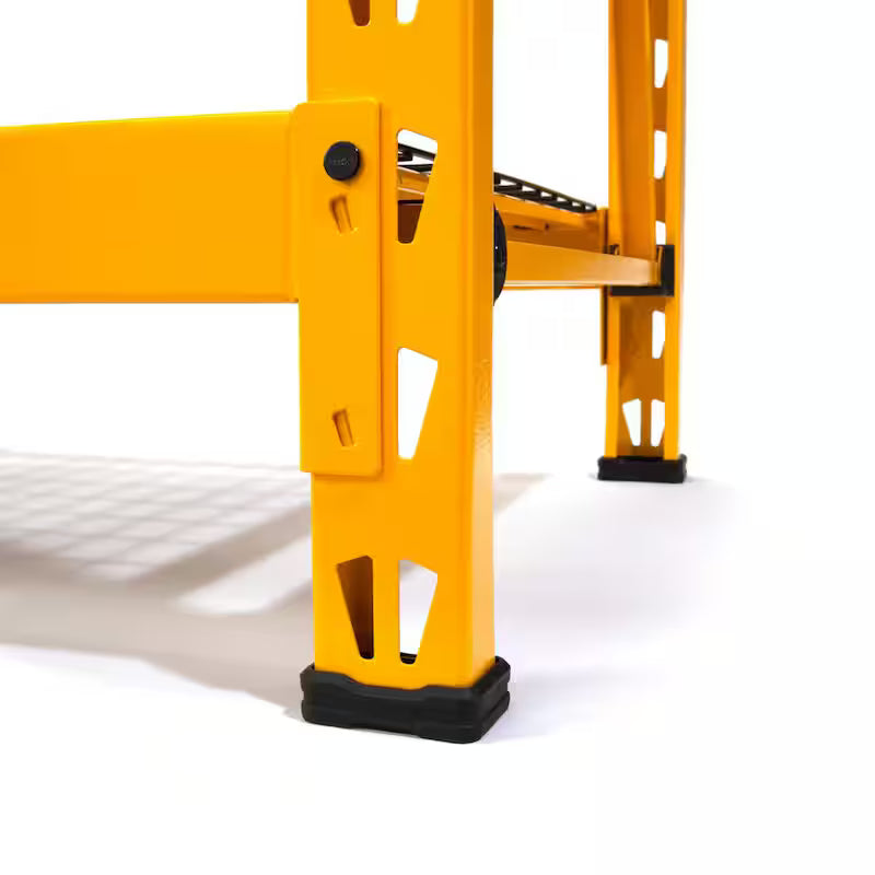 Yellow 4-Tier Steel Storage Shelving Unit Q2550