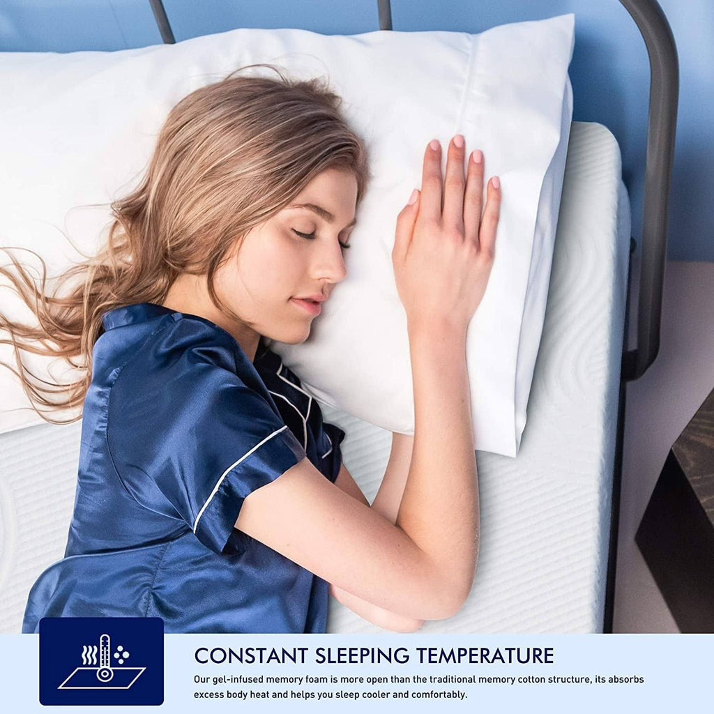Twin Gel-Infused Memory Foam Mattress with Cover Q22007