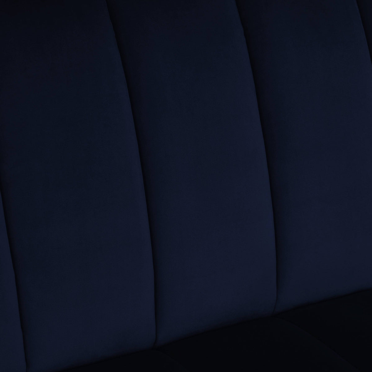 Navy Blue Velvet Armless Loveseat A677