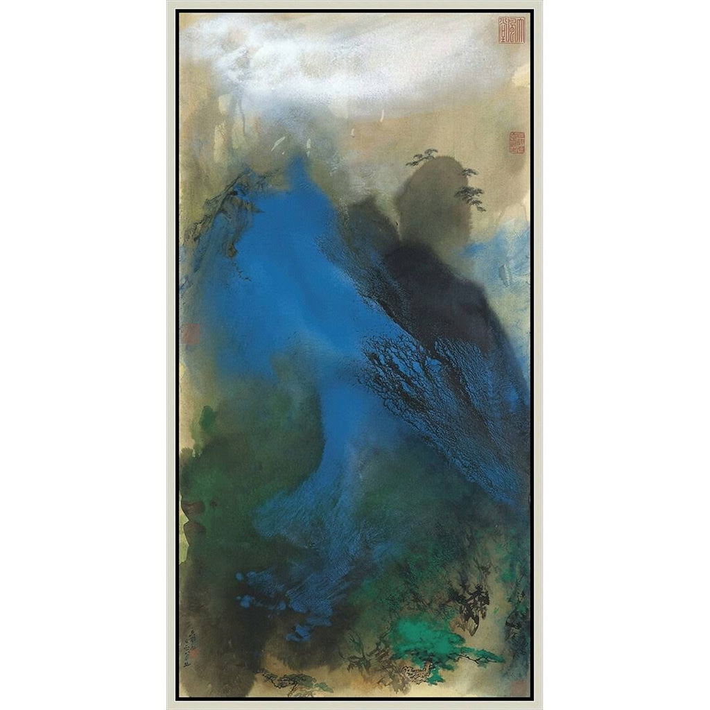 Giclee Print Chinese Painting Silver Frame K618