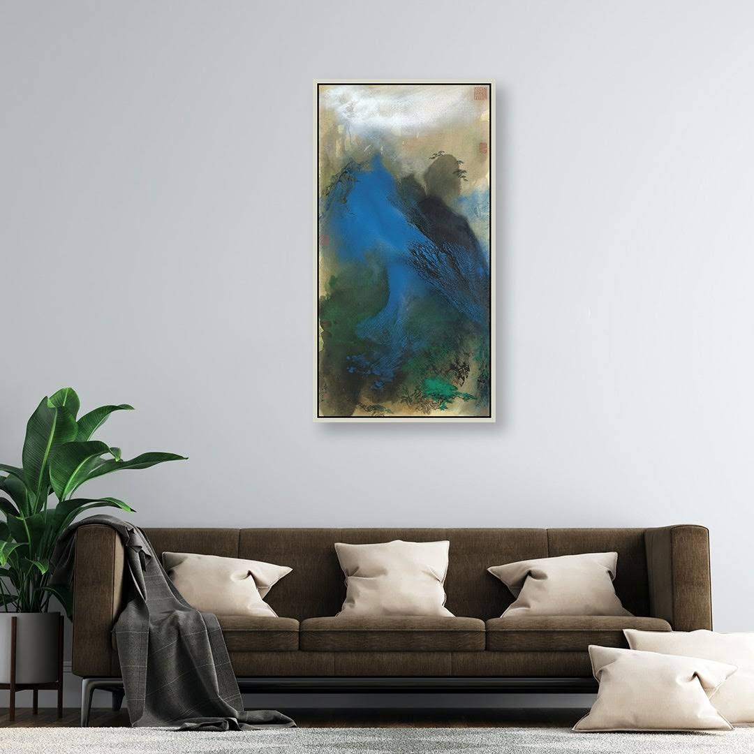 Giclee Print Chinese Painting Silver Frame K618