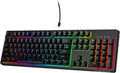 Wired Mechanical Keyboard, Hot-Swappable 104Keys RGB Backlit Gaming Keyboard, Red Switch/White Q29357