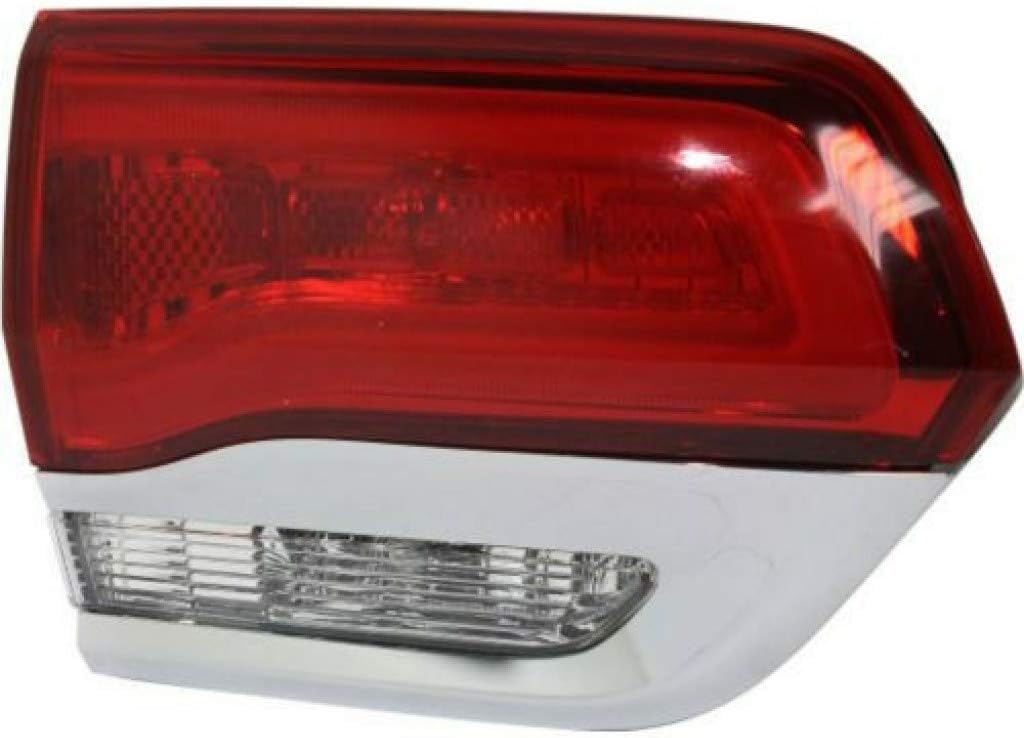 Chrome Tail Light Assembly Pair for Jeep Grand Cherokee 2014-2017 Z5302