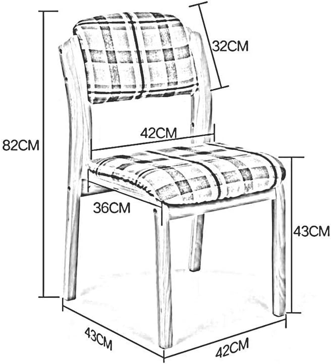 Wood Chair with Removable and Washable Backrest J454