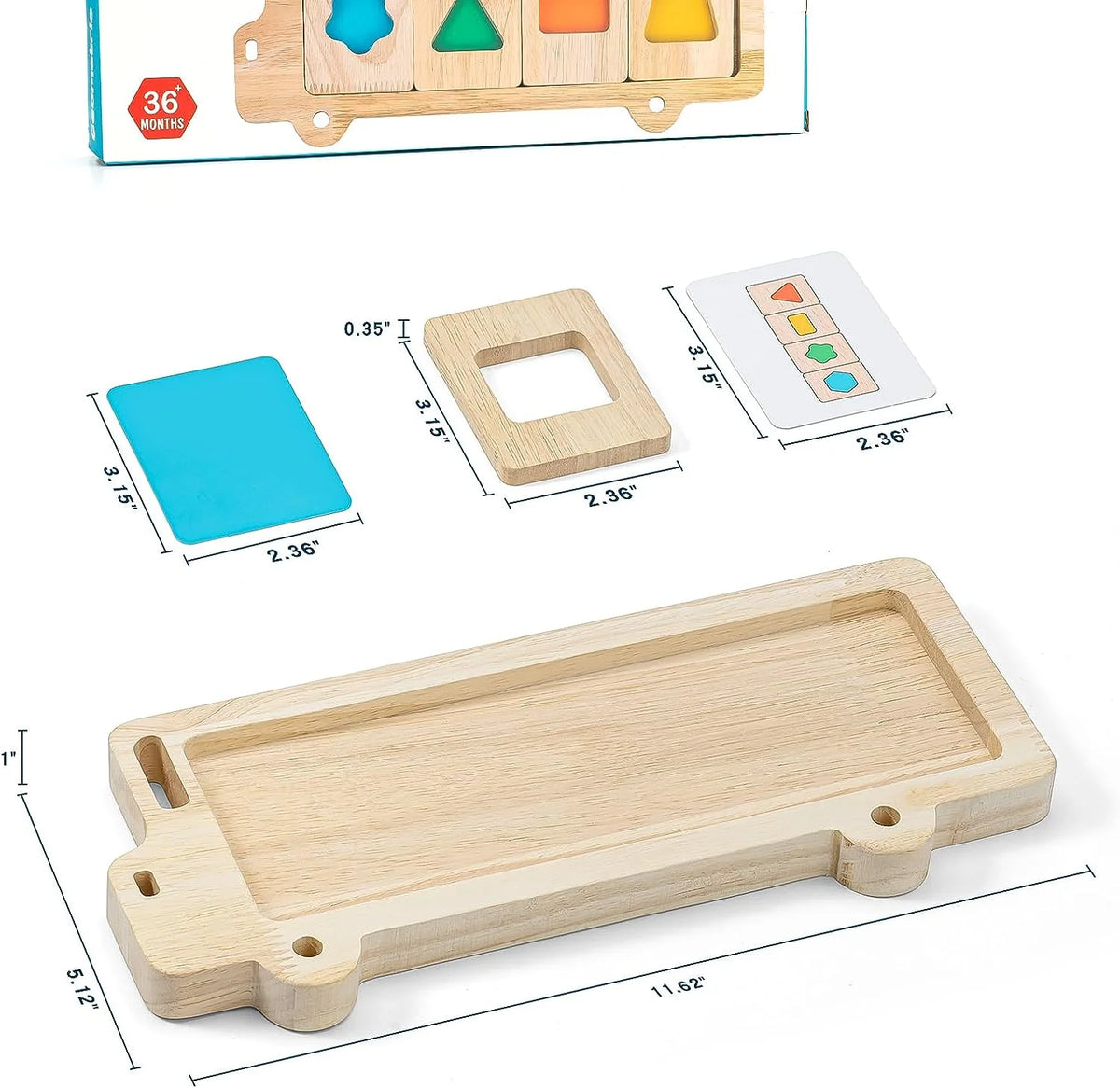 Montessori Color Shape Sorting Educational Toy for Toddlers U598390