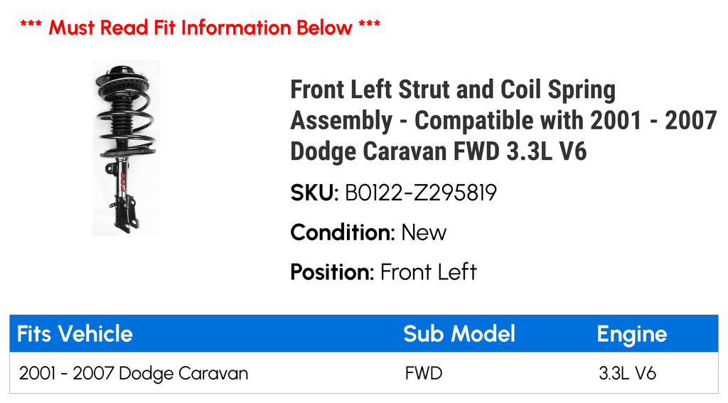Front Left Strut and Coil Spring Assembly T24622