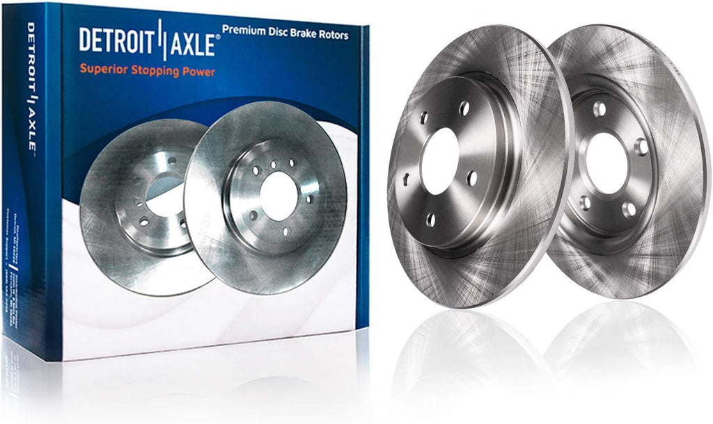 Front & Rear Brake Rotors + Ceramic Brake Pads with Hardware 8pc Set I646
