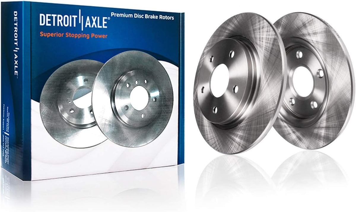 Front & Rear Brake Rotors + Ceramic Brake Pads with Hardware 8pc Set I646