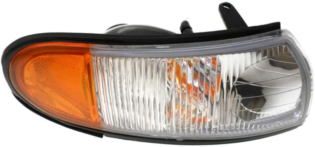 Passenger Side Corner Light for Nissan Quest 1996 1997 1998 Clear Amber Lens Pack of 2 C399