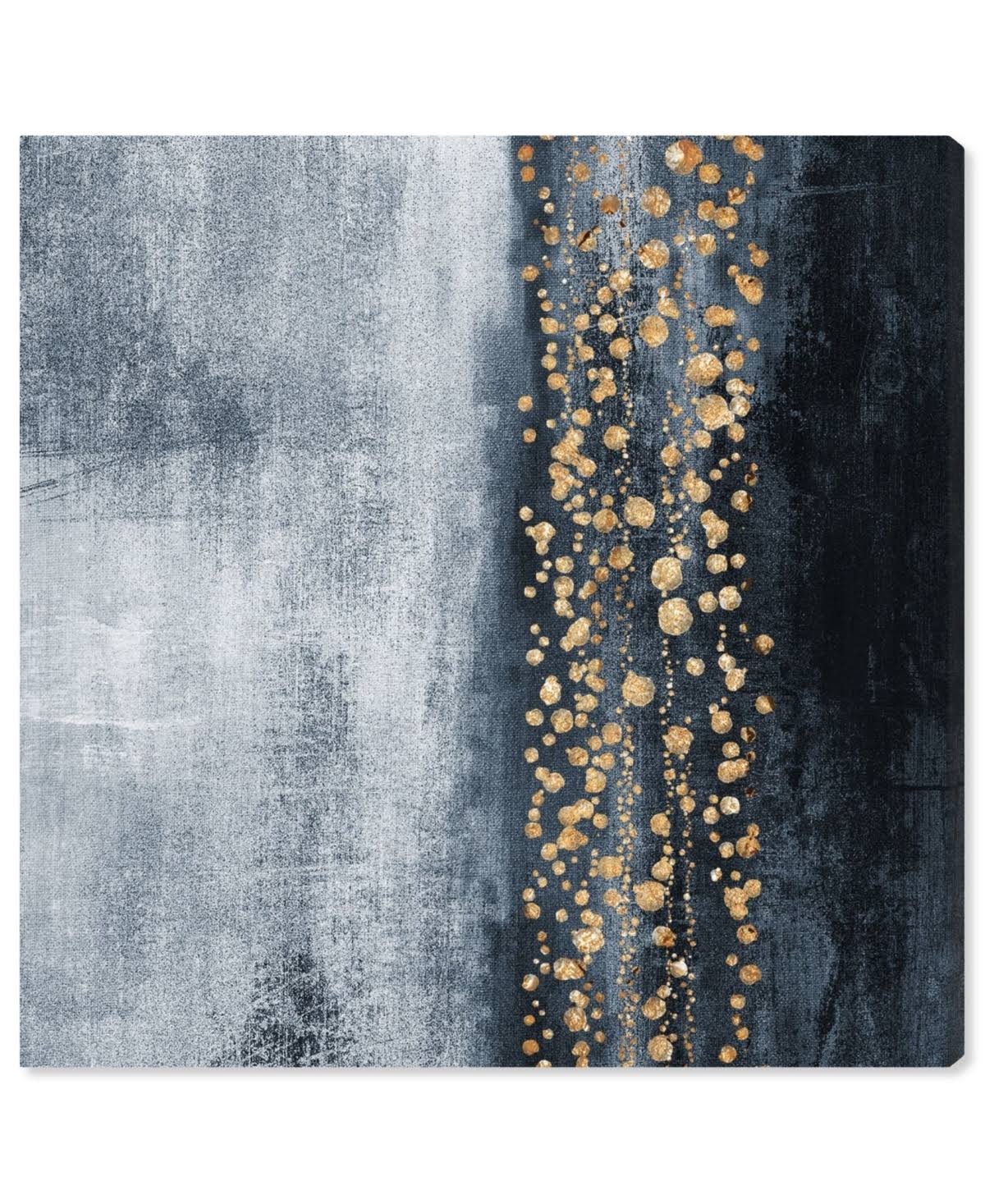 Blue Down The River Abstract Canvas D52210