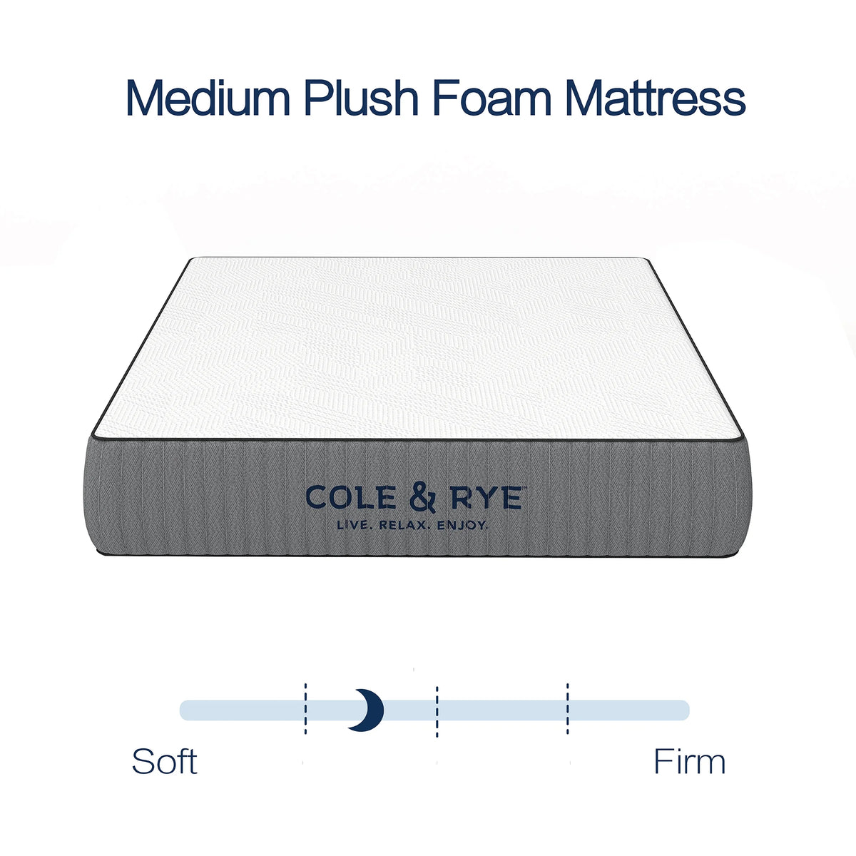 14 Medium Plush Gel Memory Foam Spring Mattress with Pillow, Twin A63614