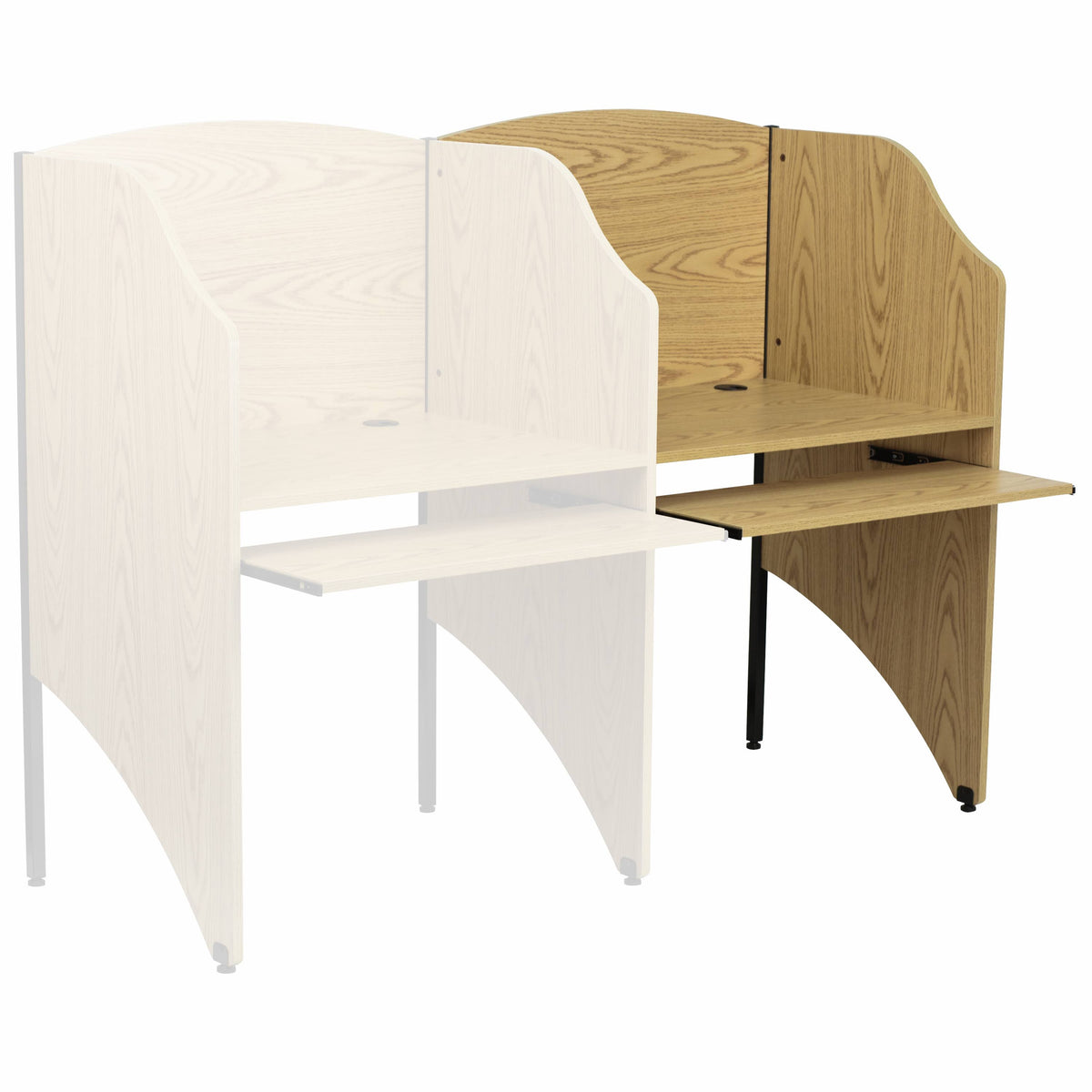 Oak Add-On Study Carrel M96554