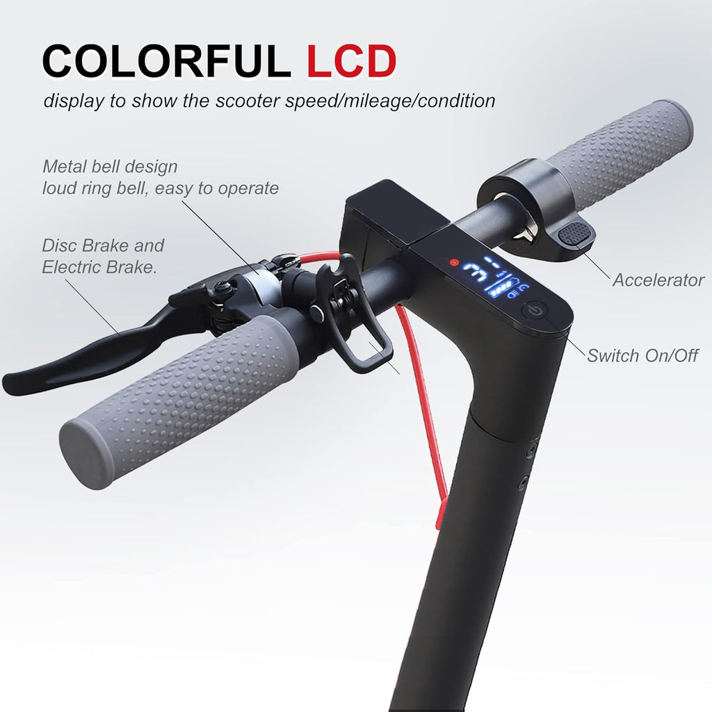 Electric Scooter, 350W Motor, 18 Miles Range, 8.5" Solid Tires B560377
