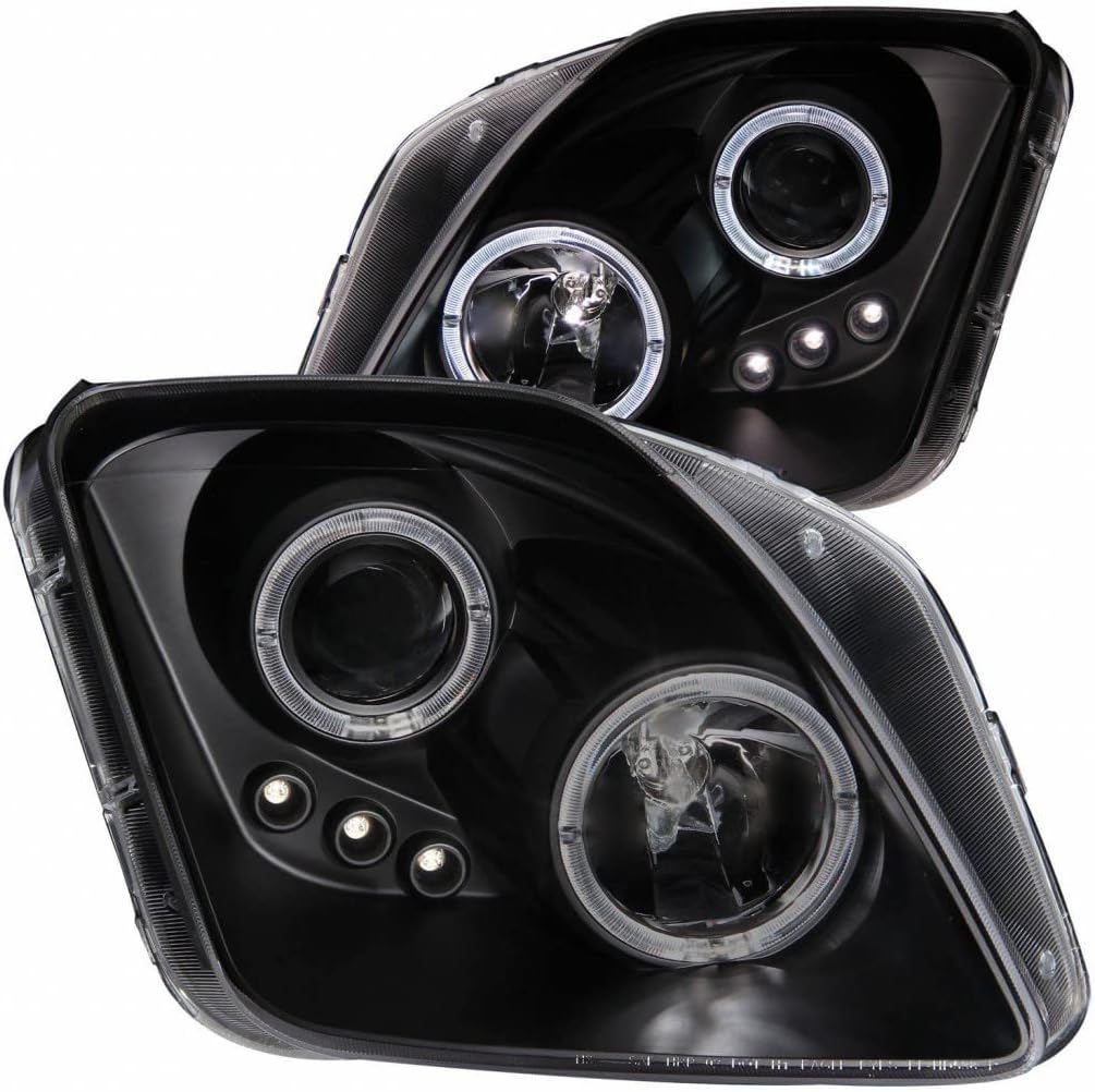 Projector Headlights with Halo Black LED S253