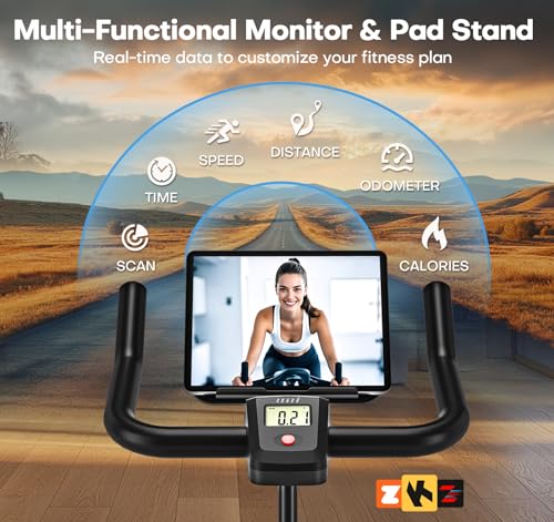 Adjustable Magnetic Resistance Stationary Bike 300LB Weight Capacity S903