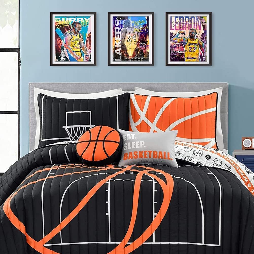 Set of 9 Unframed 8"x10" Basketball Sports Poster F88357