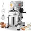 Commercial Food Mixer 10Qt Stainless Steel Bowl 450W 3 Speeds T49138