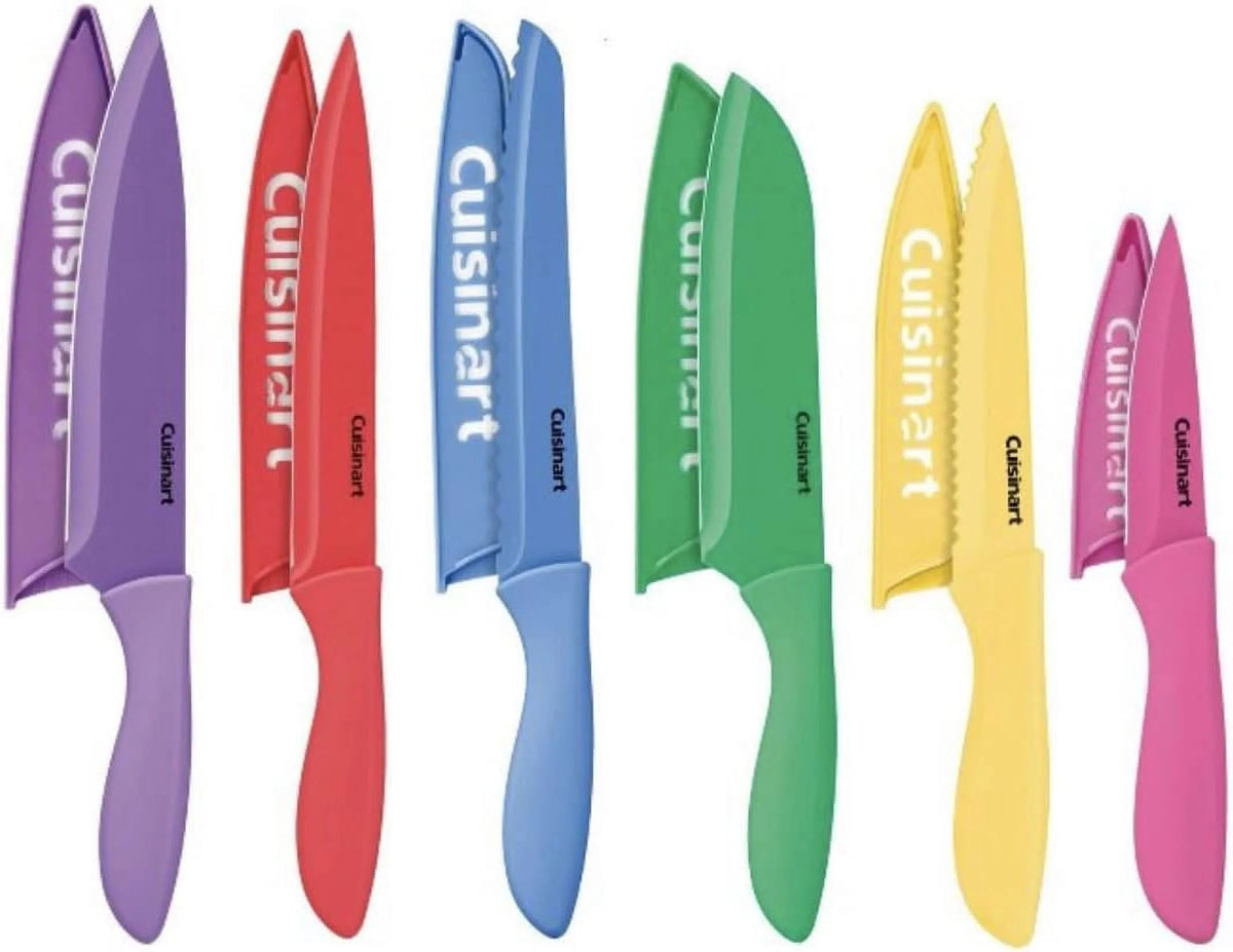 12pc Ceramic-Coated Knife Set L14358