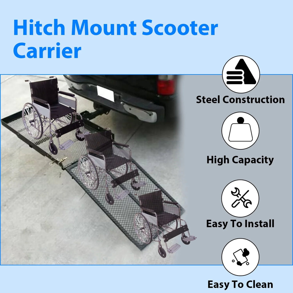Folding Hitch Cargo Carrier Rack 500LBS T625