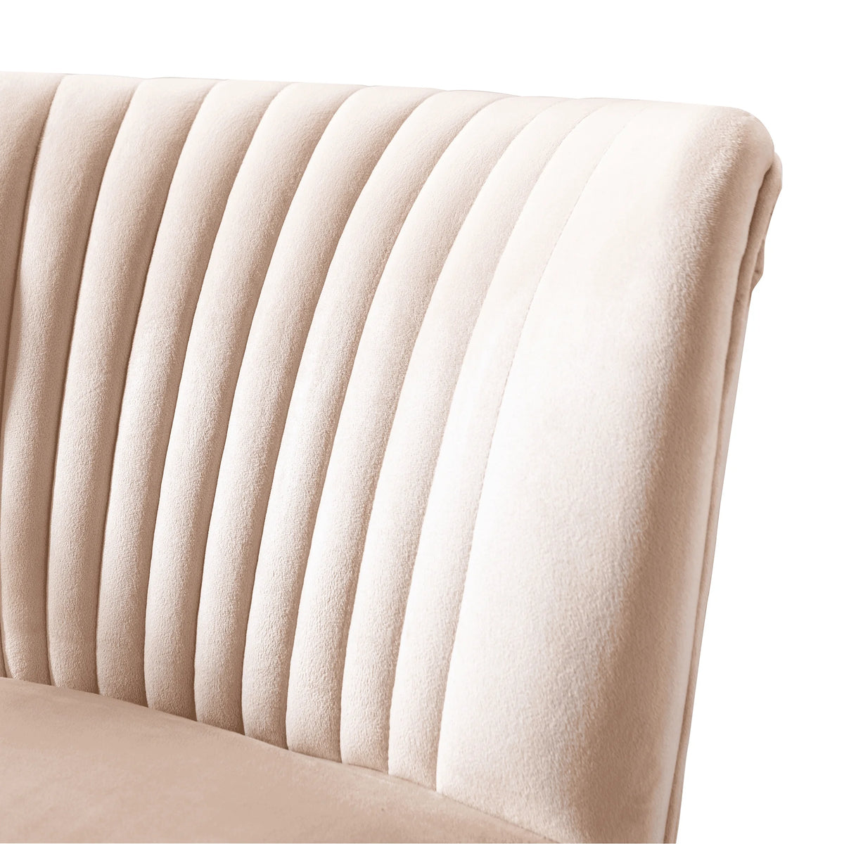Tan Tufted Velvet Accent Chair Z564678