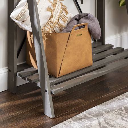 Grey Solid Wood Hall Tree K4978