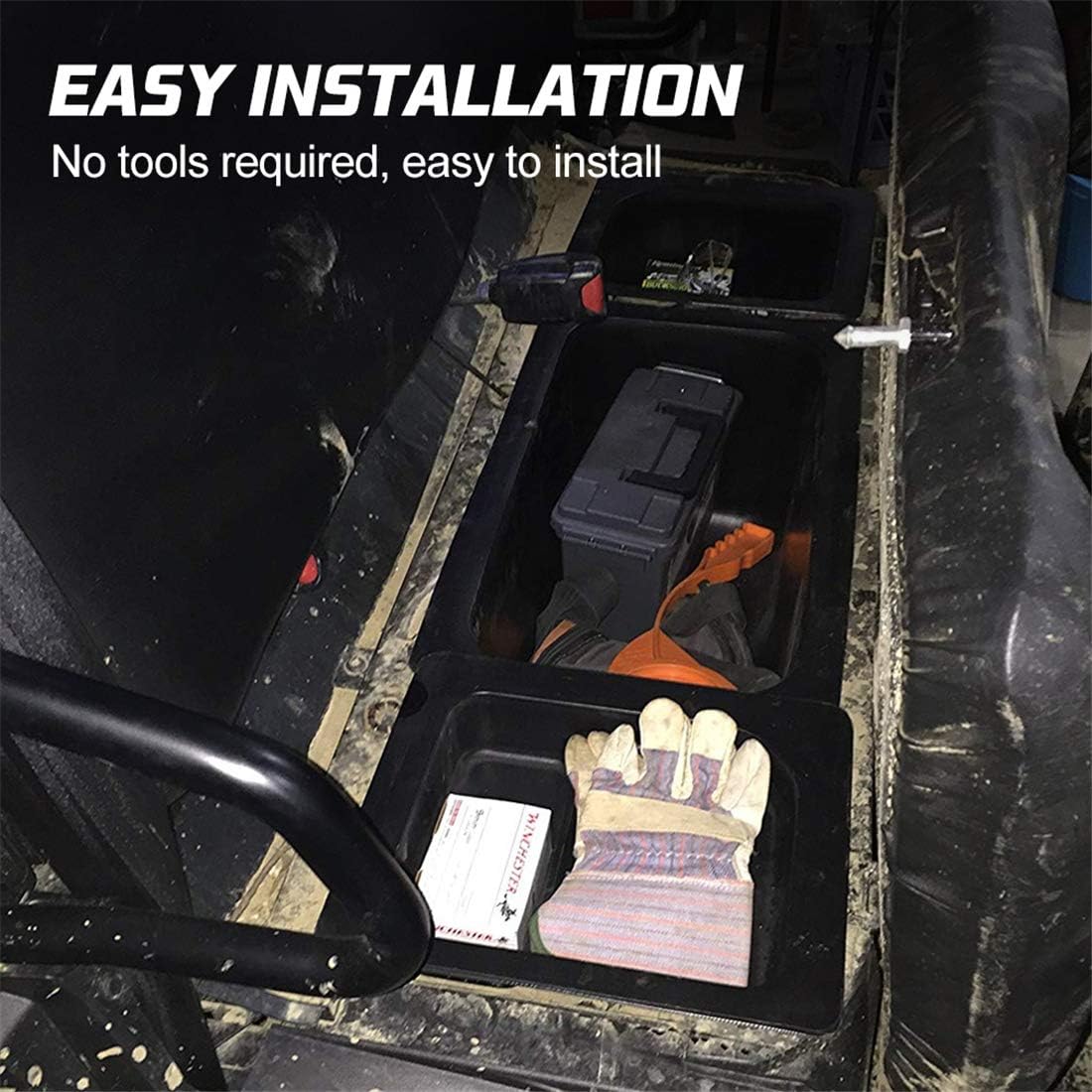 Under Seat Storage Box Bin Set for Polaris Ranger 500/570 Mid-Size R605
