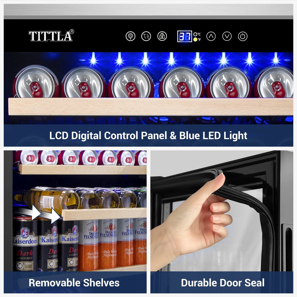 24'' 150-Cans Built-in Beverage Cooler J77000