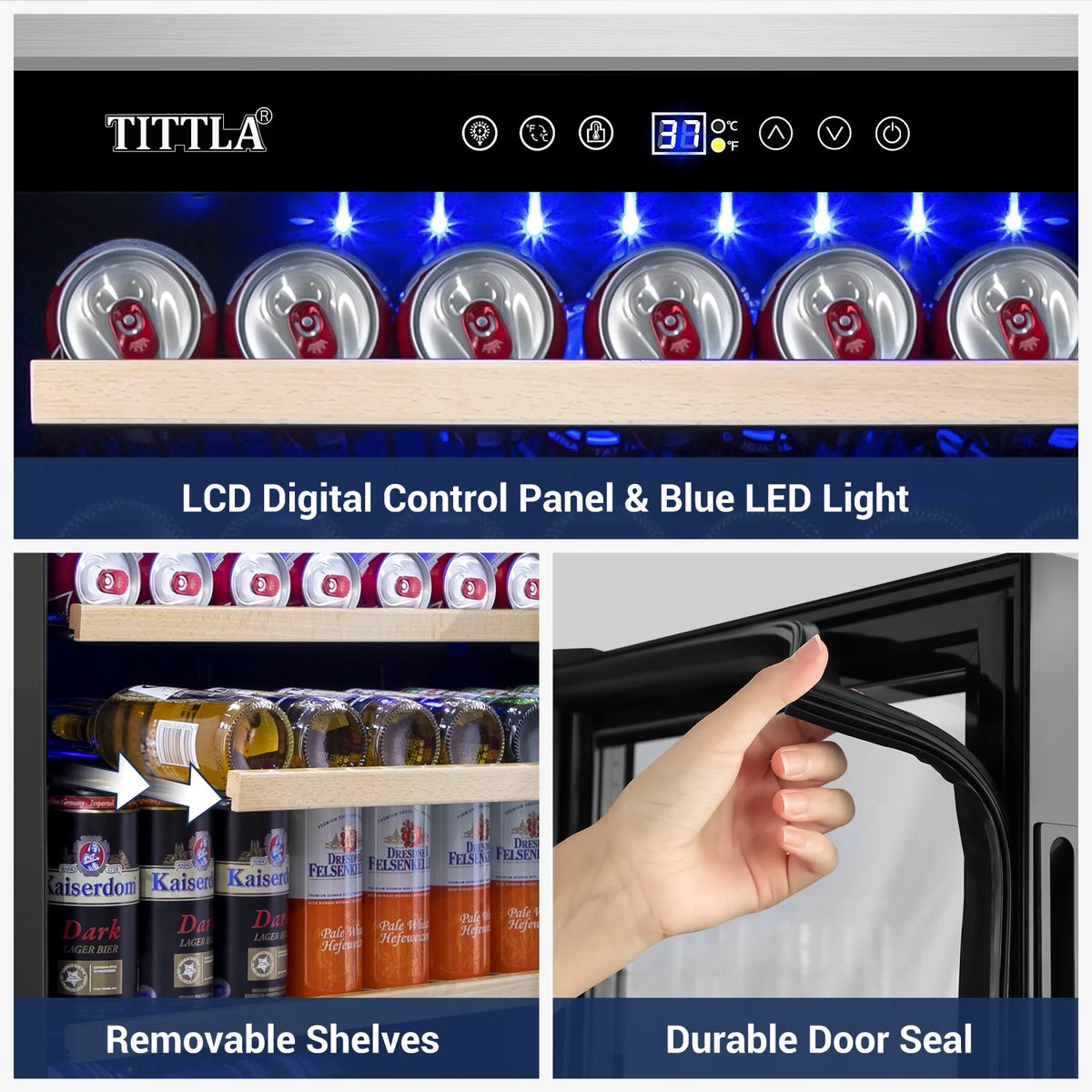 24'' 150-Cans Built-in Beverage Cooler J77000