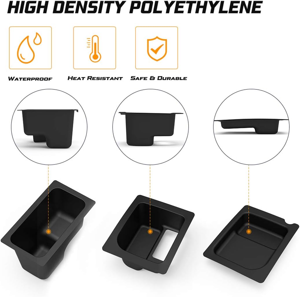 Under Seat Storage Box Bin Set for Polaris Ranger 500/570 Mid-Size R605