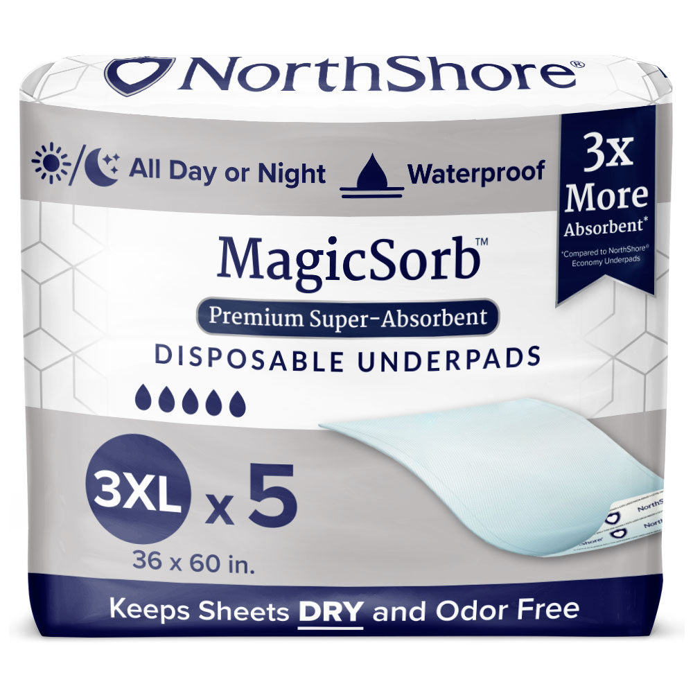 Disposable Underpads, 36 x 60, Pack/5 E78197