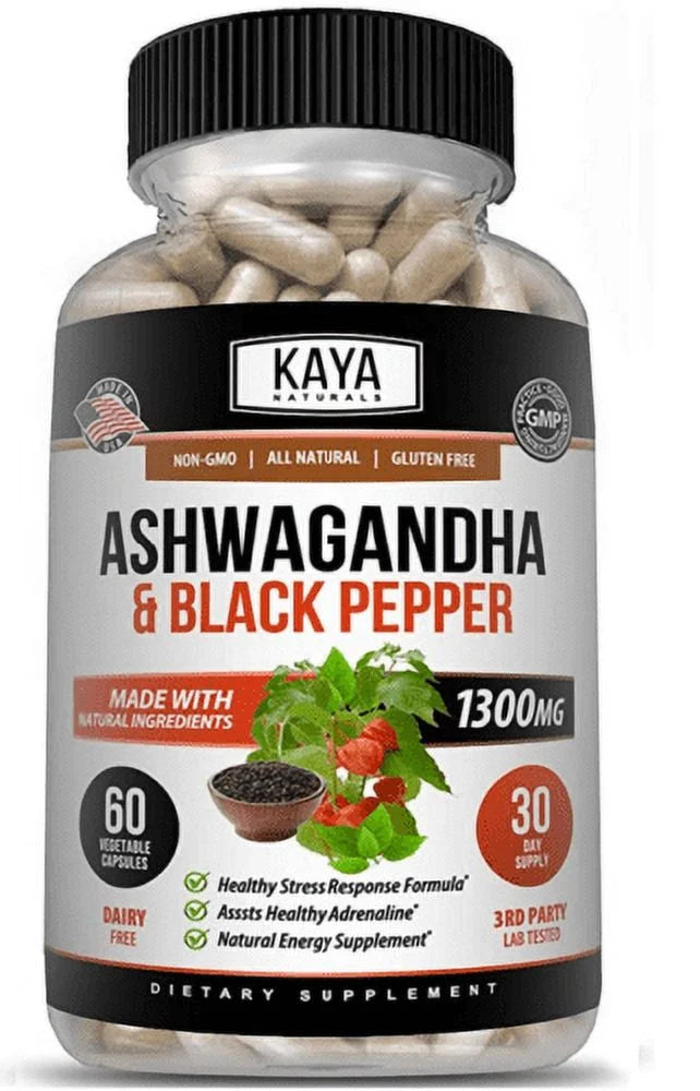 Ashwagandha Capsules 1300mg 60 capsules M101