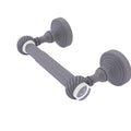 Matte Gray Two Post Toilet Paper Holder P55957