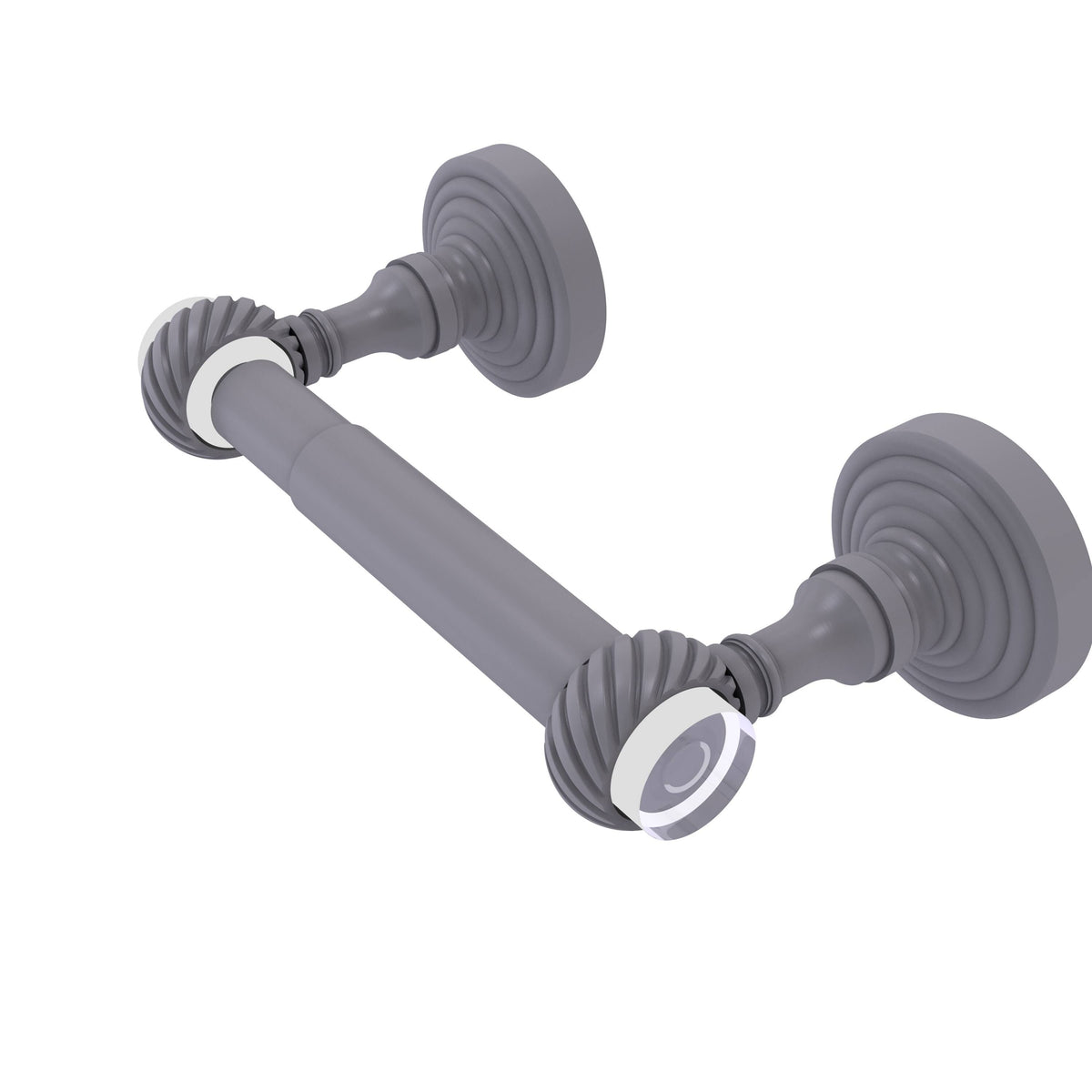 Matte Gray Two Post Toilet Paper Holder P55957