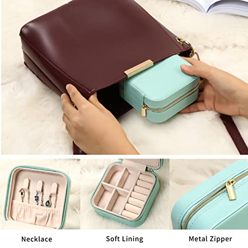 Mini Blue Jewelry Travel Case D6777
