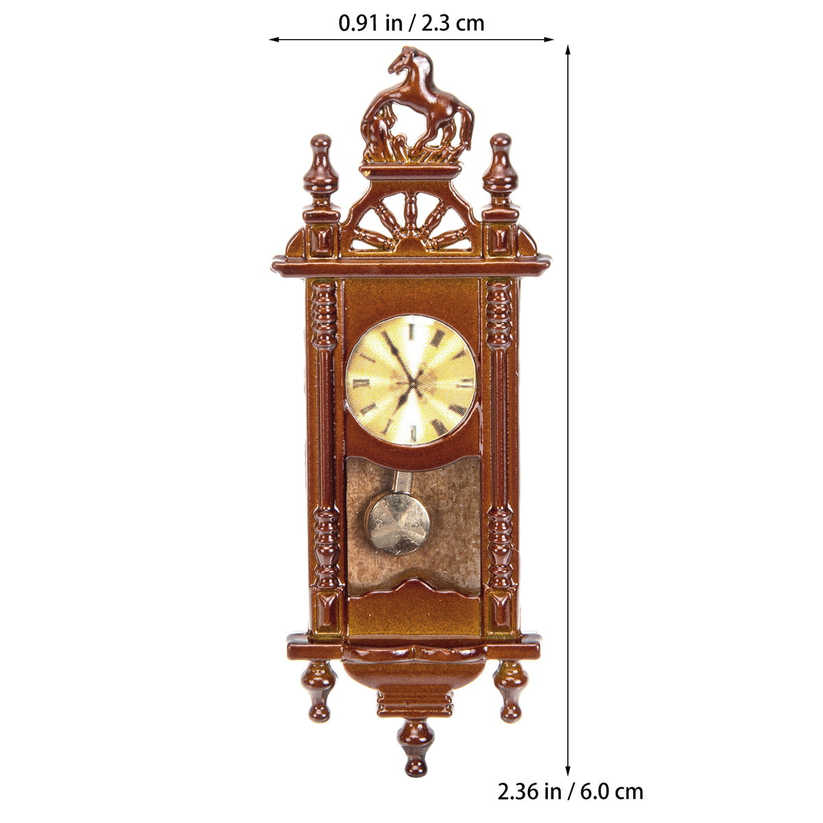 Metal Dollhouse Hanging Clock Toy Doll Furniture X13831