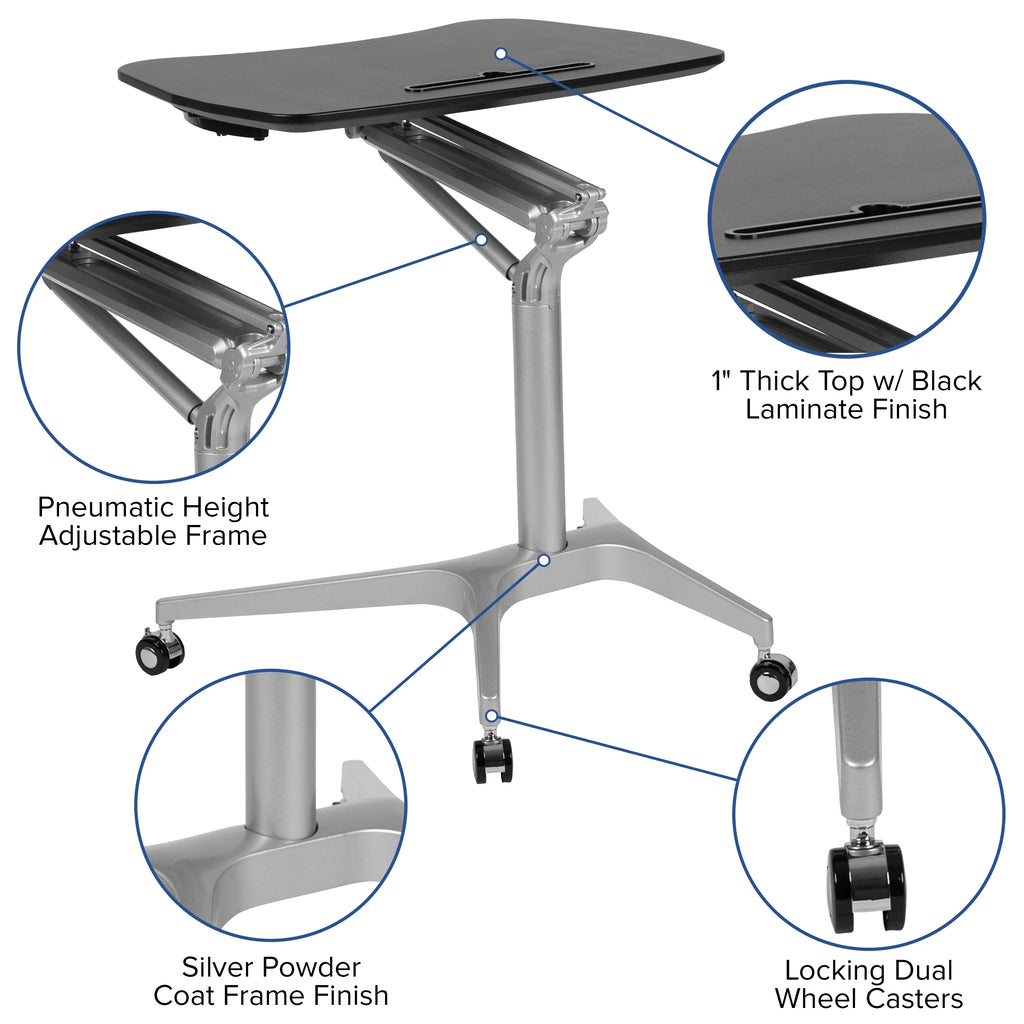 Black Ergonomic Standing Desk Q107