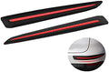 Black Anti-Collision Bumper Guard Strip Protector Trim (2 Pack) B477