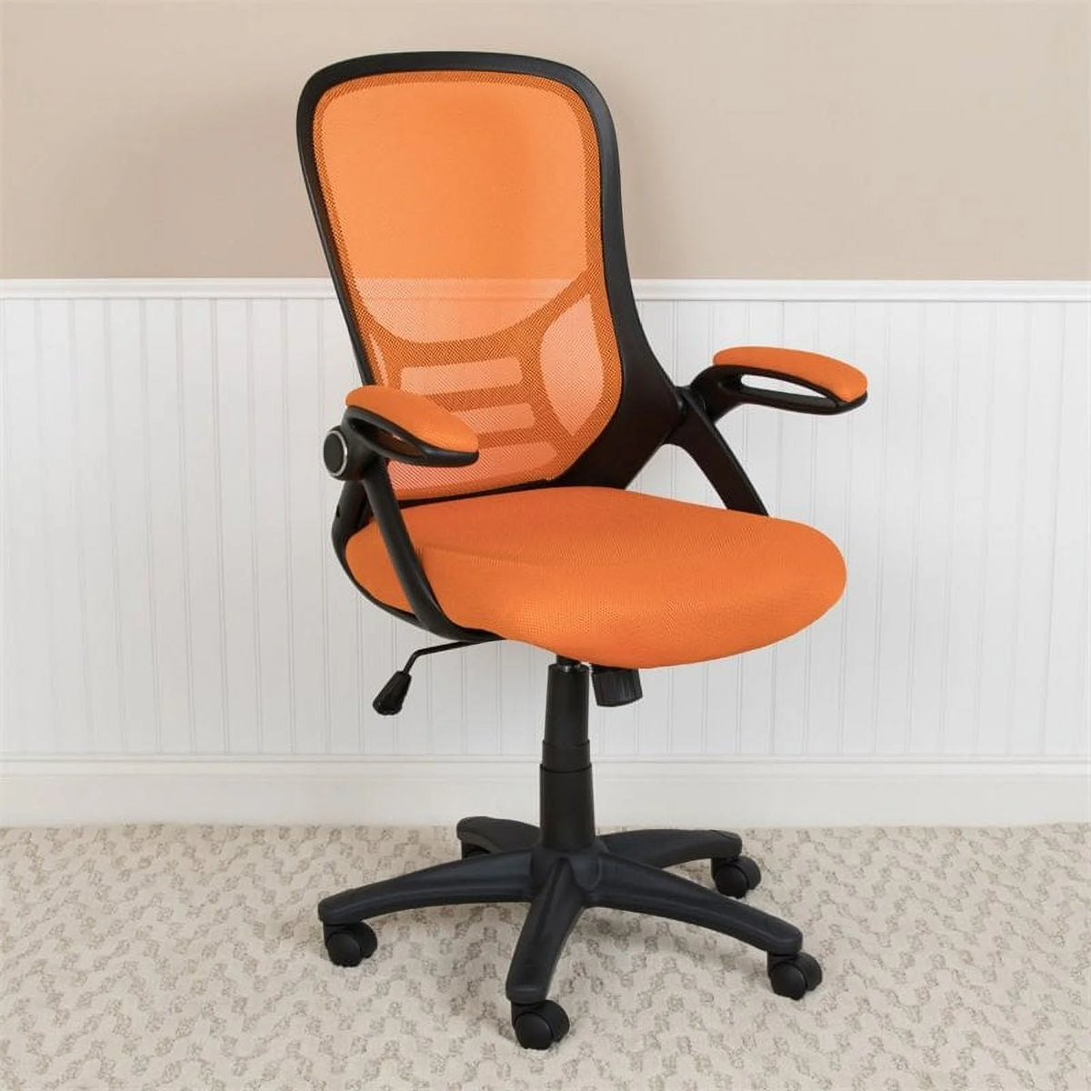 Orange Ergonomic Mesh Office Swivel Chair A8263