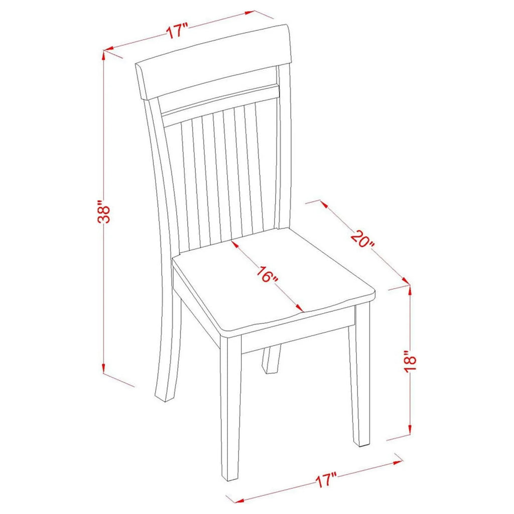 5 Piece Mahogany Dinette Set I84651