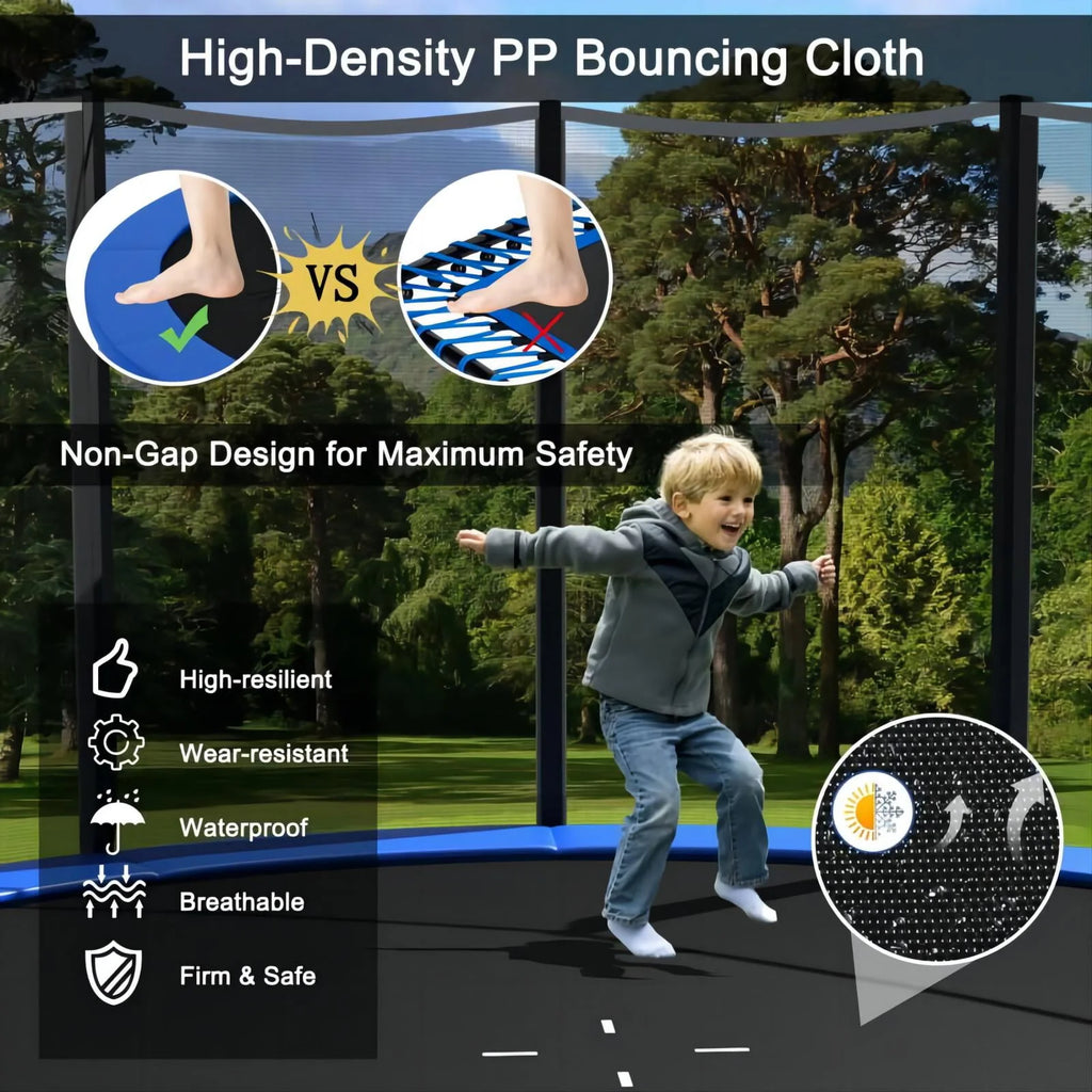 10ft Trampoline with Enclosure Net and Ladder D472