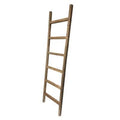 Gray Wood Ladder Bookcase 6 Shelves T861