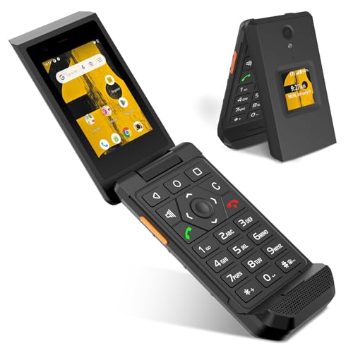 S22 Smart Flip Phone Unlocked 16GB 2.8 Touchscreen Rugged Cell Phone Android 11 IP68 Water Resistant 4G LTE GSM J2152