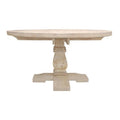 58" Round Solid Mango Wood Dining Table W7461