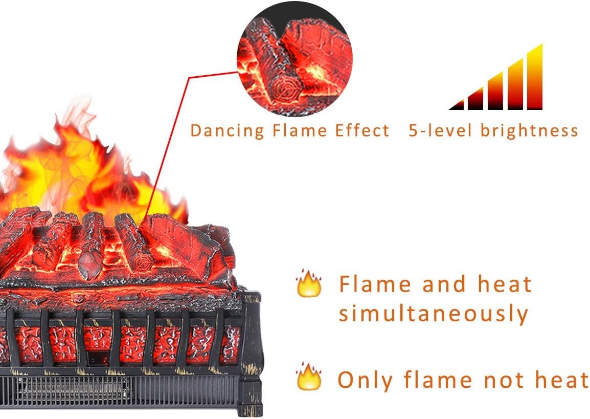 21in Electric Fireplace Inserted Heater B533399