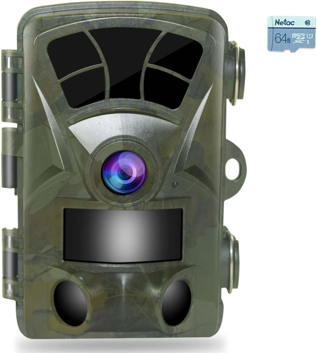 4K 32MP Trail Camera with Night Vision 65ft 110° Wide Angle W2009