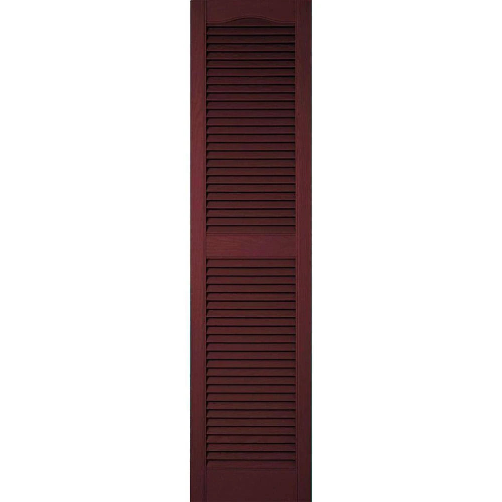Bordeaux Vinyl Open Louver Shutters S1987