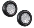 2-Pack Trailer Tire On Rim ST205/75R15 Radial 5 Hole Silver B54532