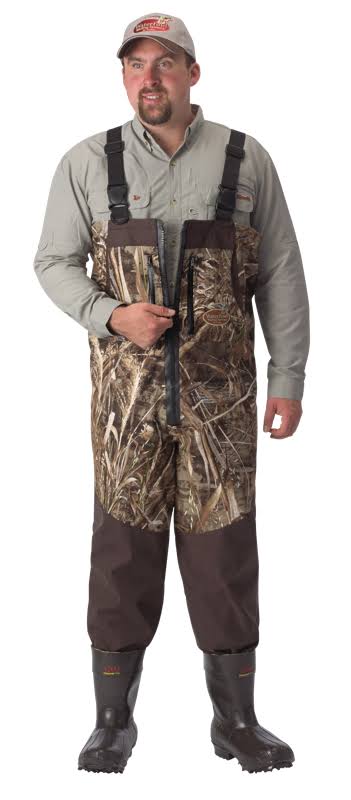 1200 Gram Breathable Bootfoot Zippered Wader Red 9 K87555