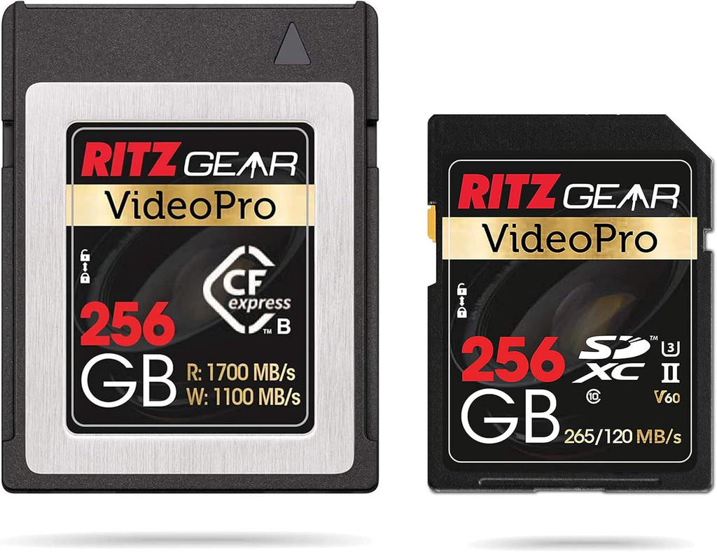 CFExpress Type B 256GB Card Plus SD Card UHS-II 256GB SDXC Memory Card U3 V60 N539